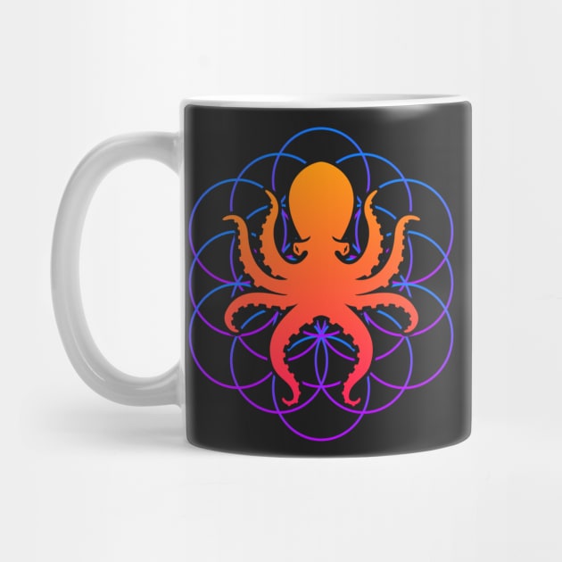 Psychedelic Sacred Geometry Octopus by MeatMan